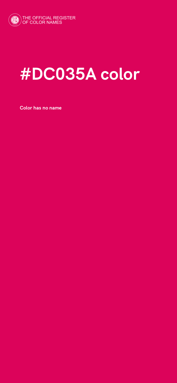#DC035A color image