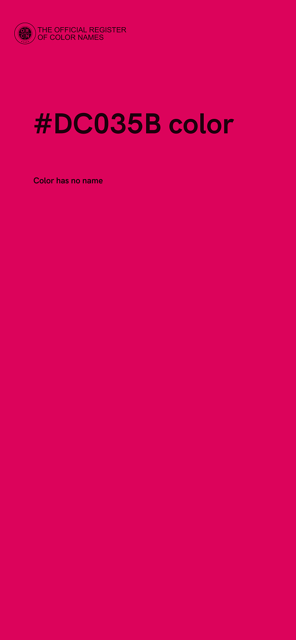 #DC035B color image