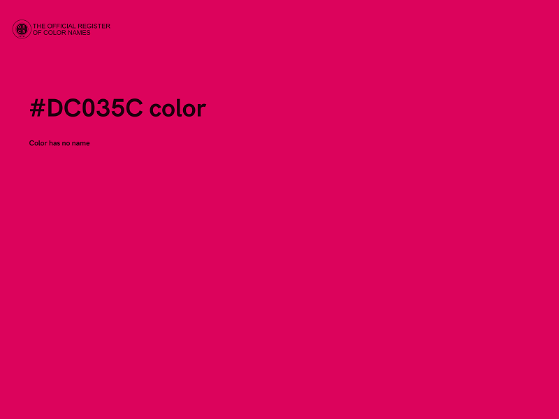 #DC035C color image