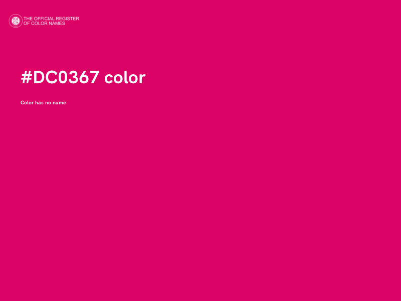 #DC0367 color image