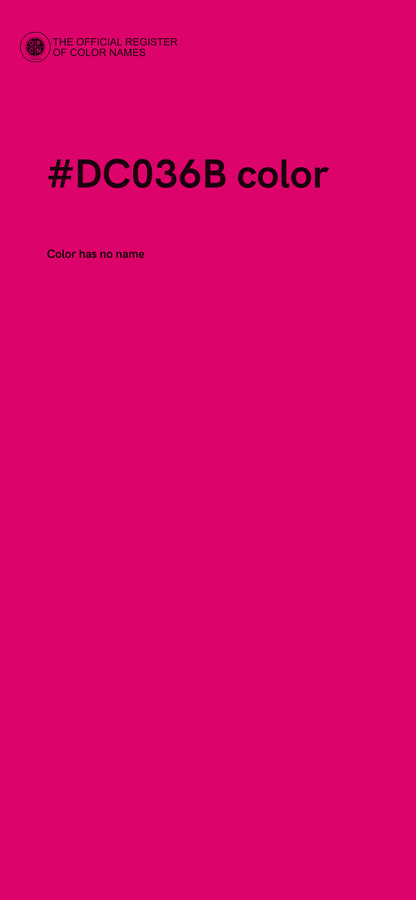 #DC036B color image