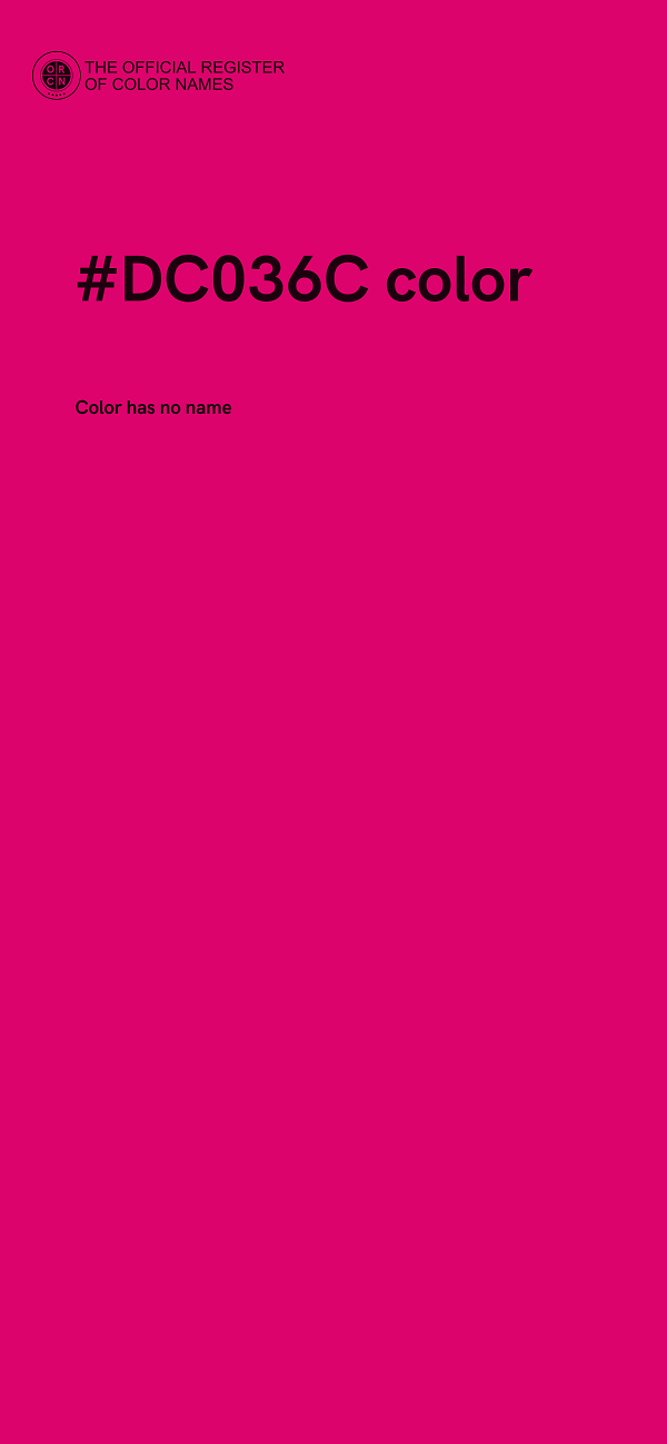 #DC036C color image