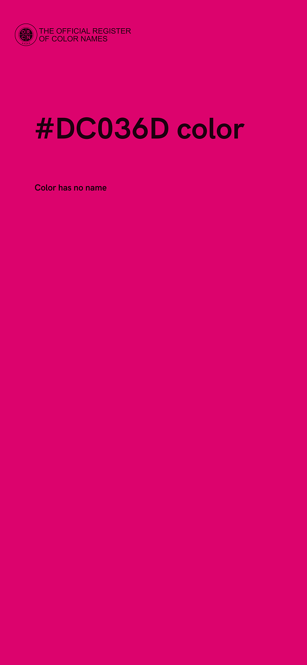 #DC036D color image