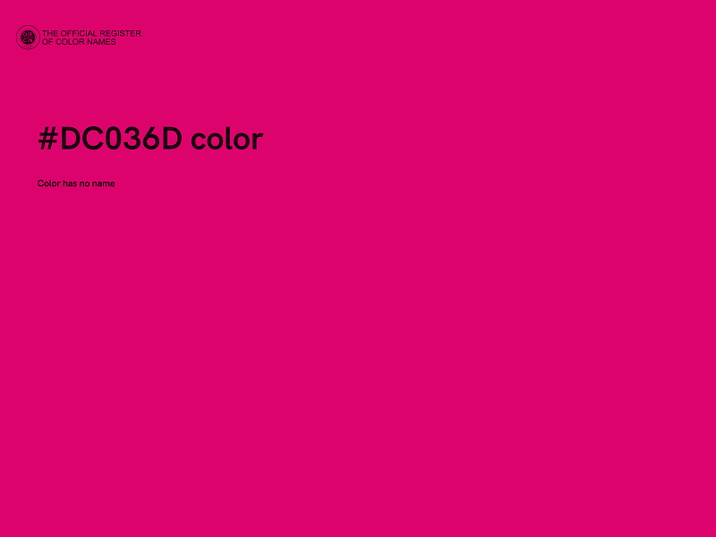 #DC036D color image