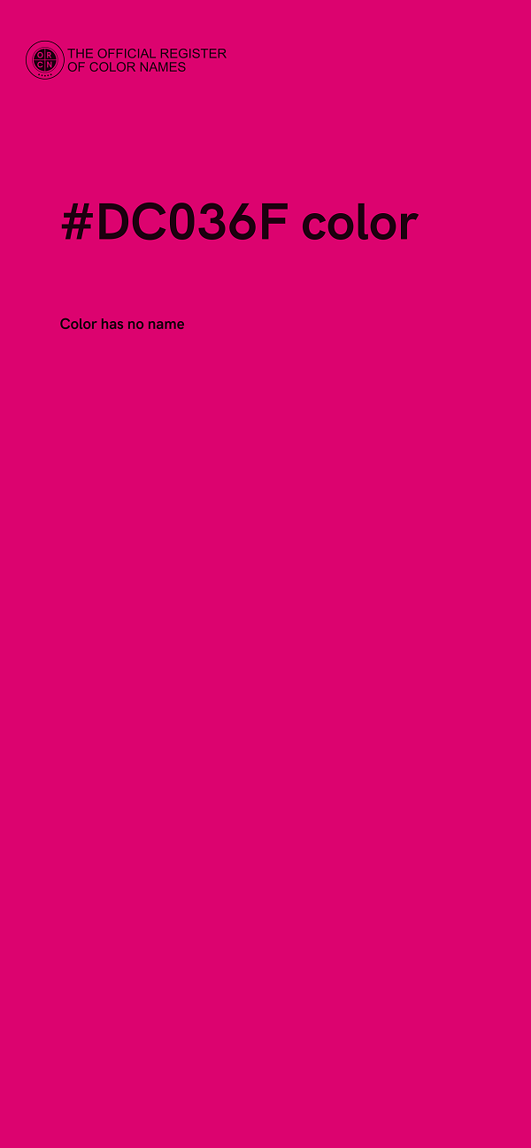 #DC036F color image