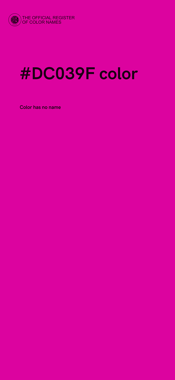 #DC039F color image