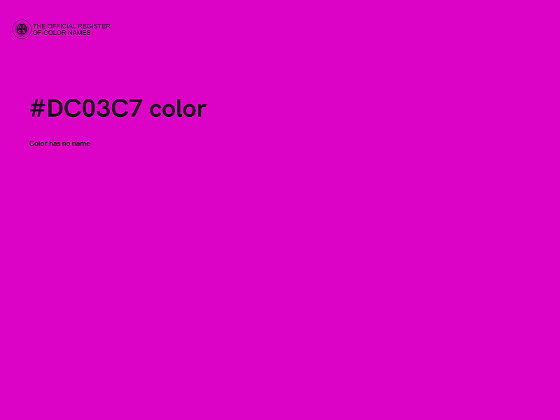 #DC03C7 color image