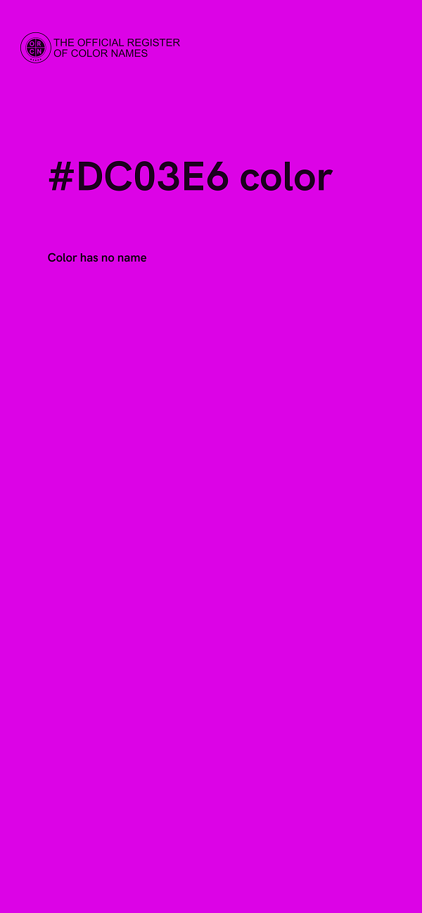 #DC03E6 color image