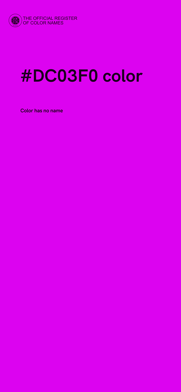 #DC03F0 color image