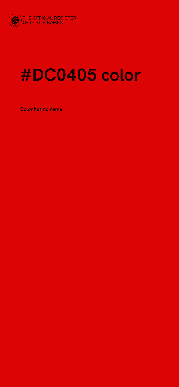 #DC0405 color image