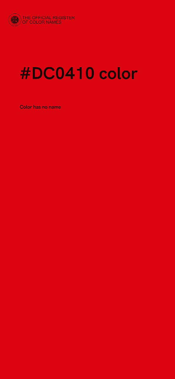 #DC0410 color image