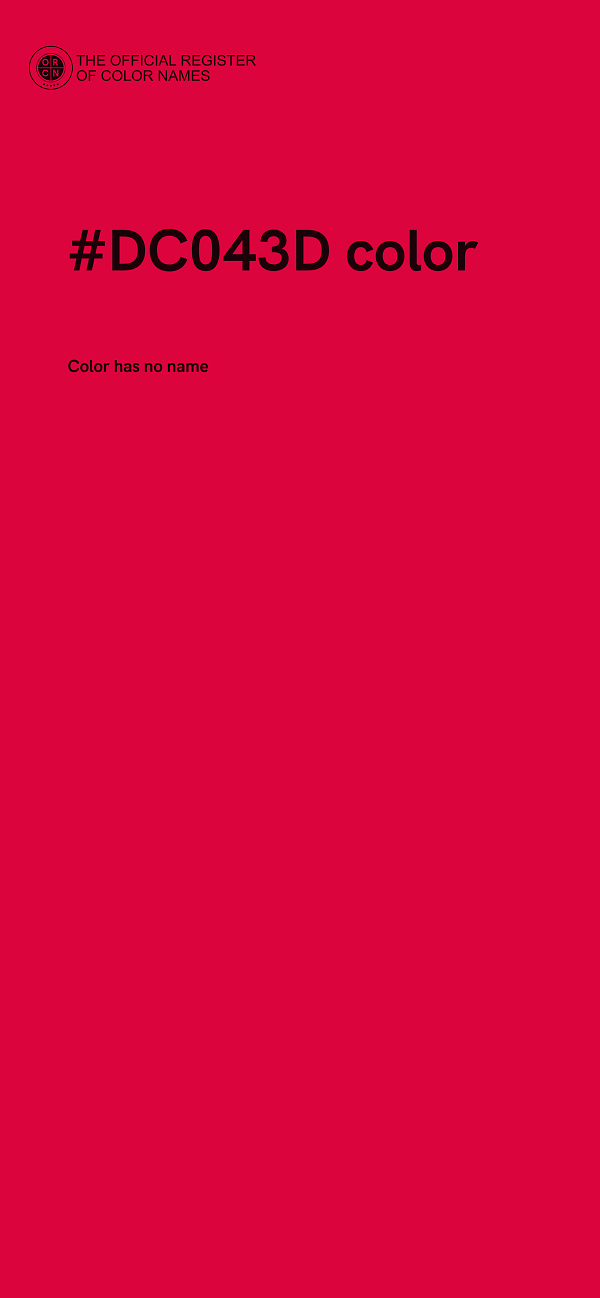 #DC043D color image