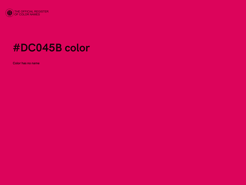 #DC045B color image