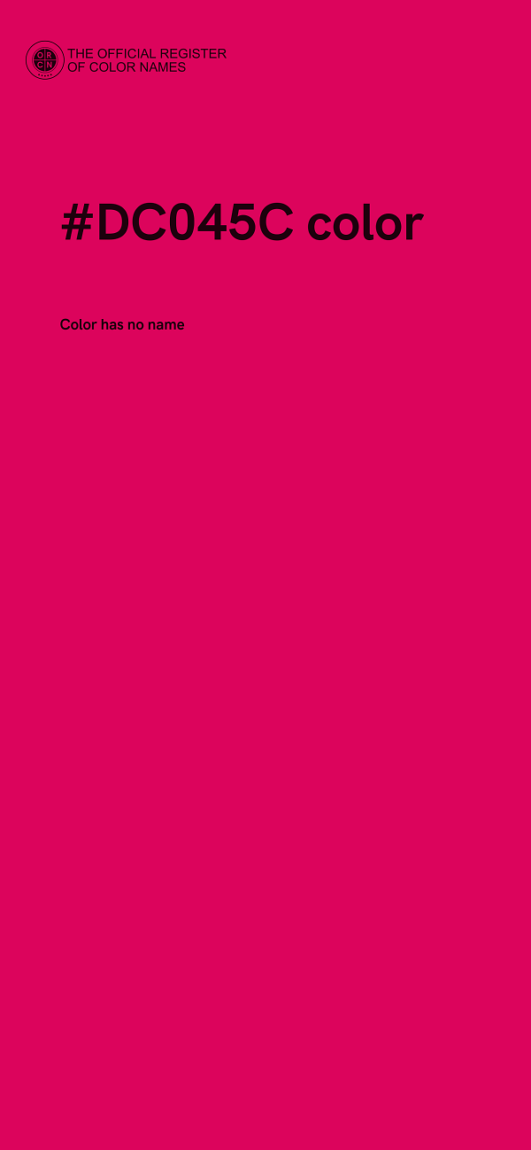 #DC045C color image