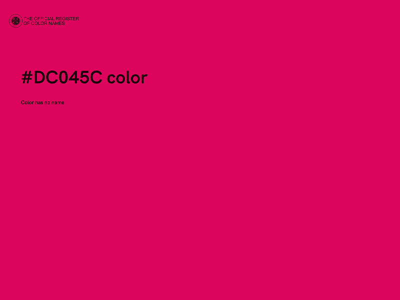 #DC045C color image