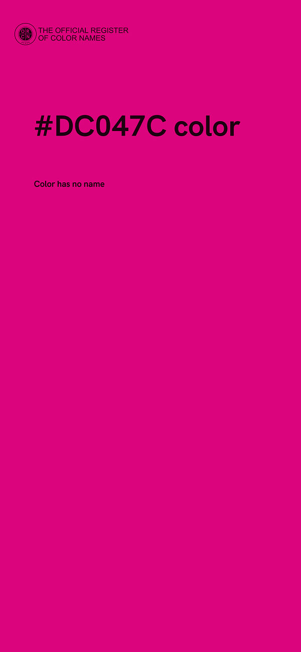 #DC047C color image