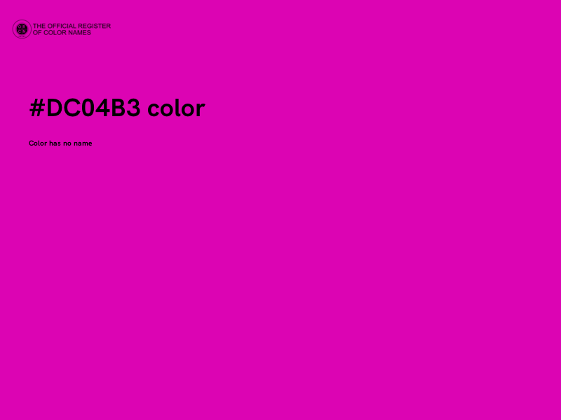 #DC04B3 color image