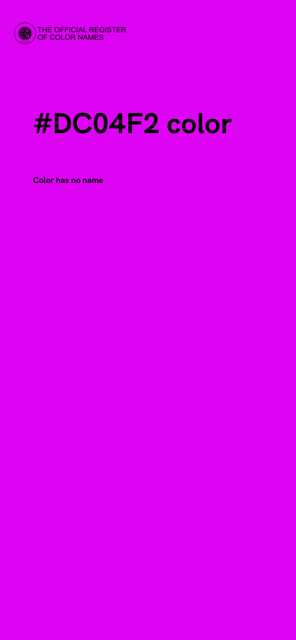 #DC04F2 color image