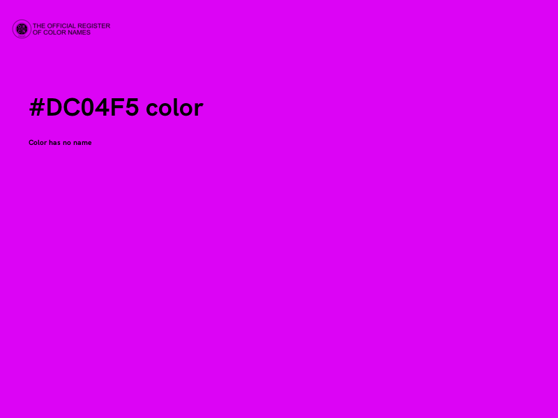 #DC04F5 color image
