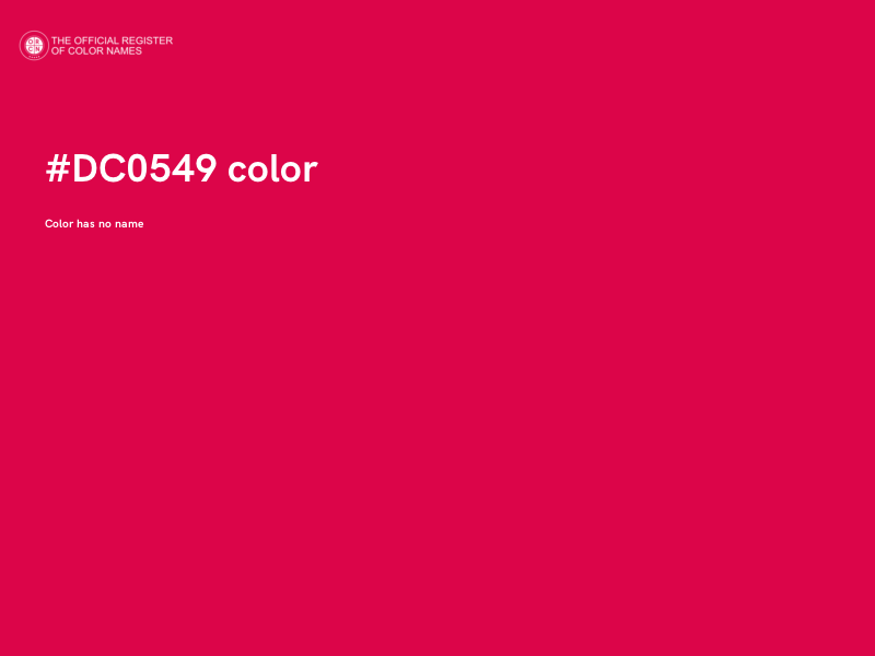 #DC0549 color image