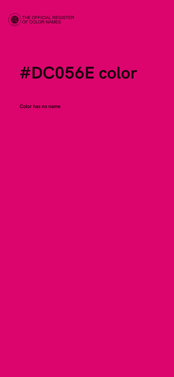 #DC056E color image
