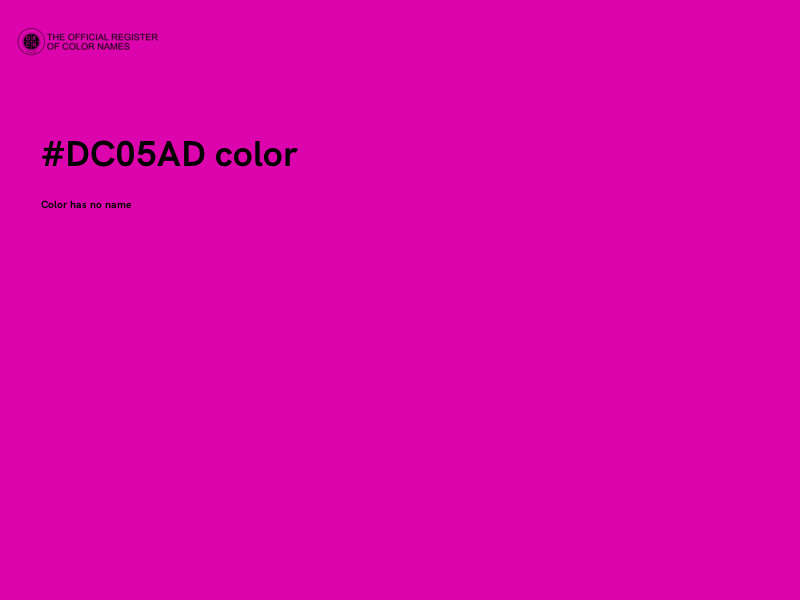 #DC05AD color image