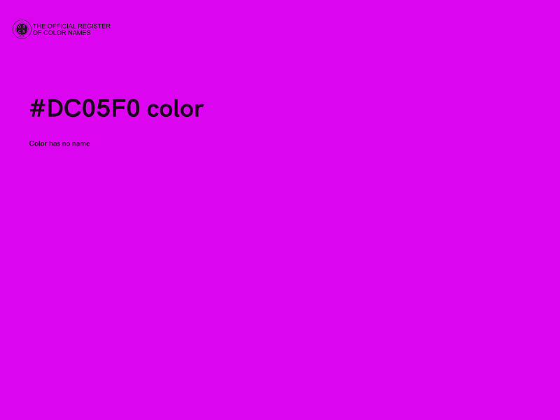 #DC05F0 color image