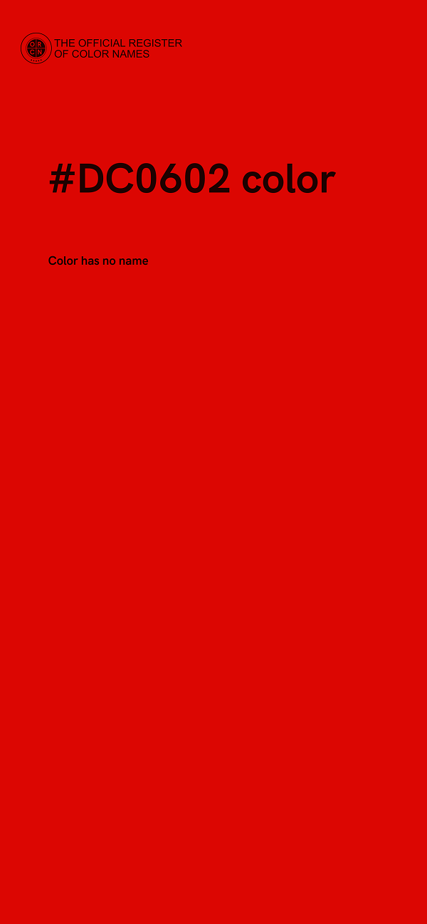#DC0602 color image