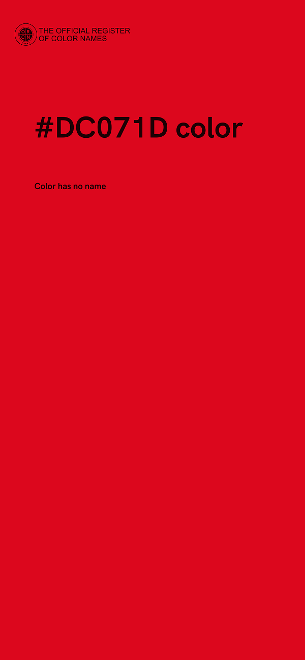 #DC071D color image