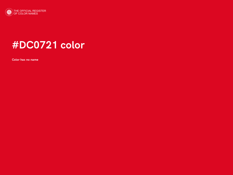 #DC0721 color image