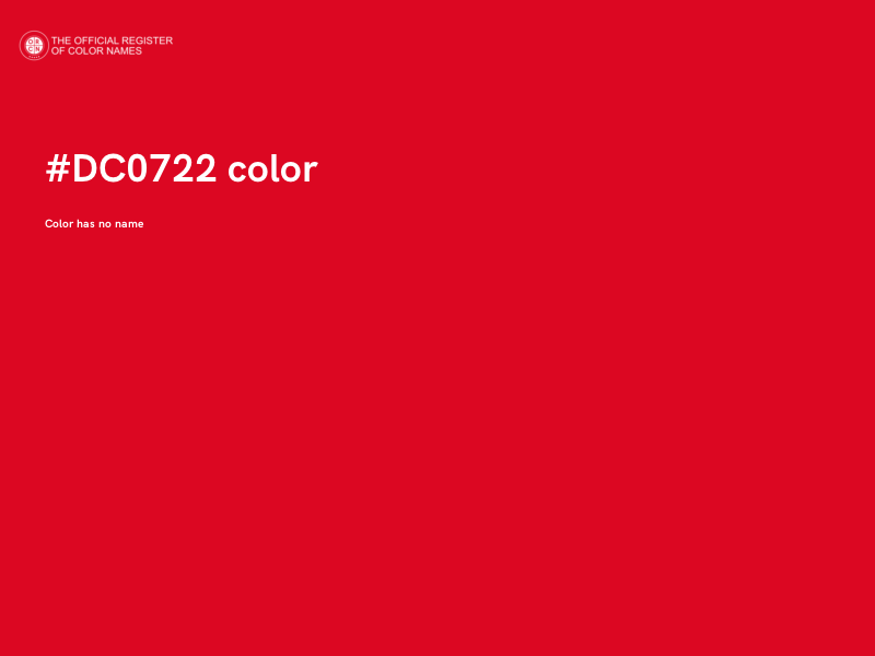#DC0722 color image