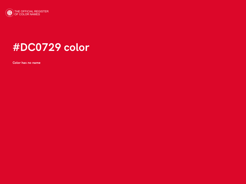 #DC0729 color image