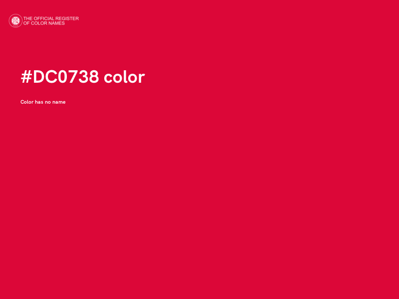 #DC0738 color image