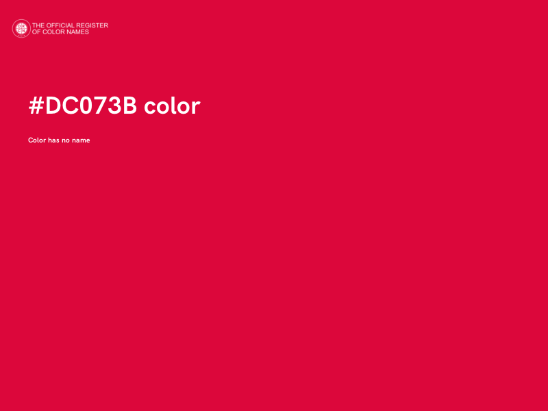 #DC073B color image