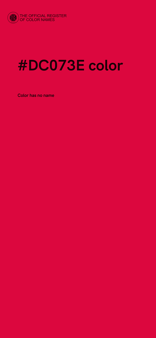#DC073E color image
