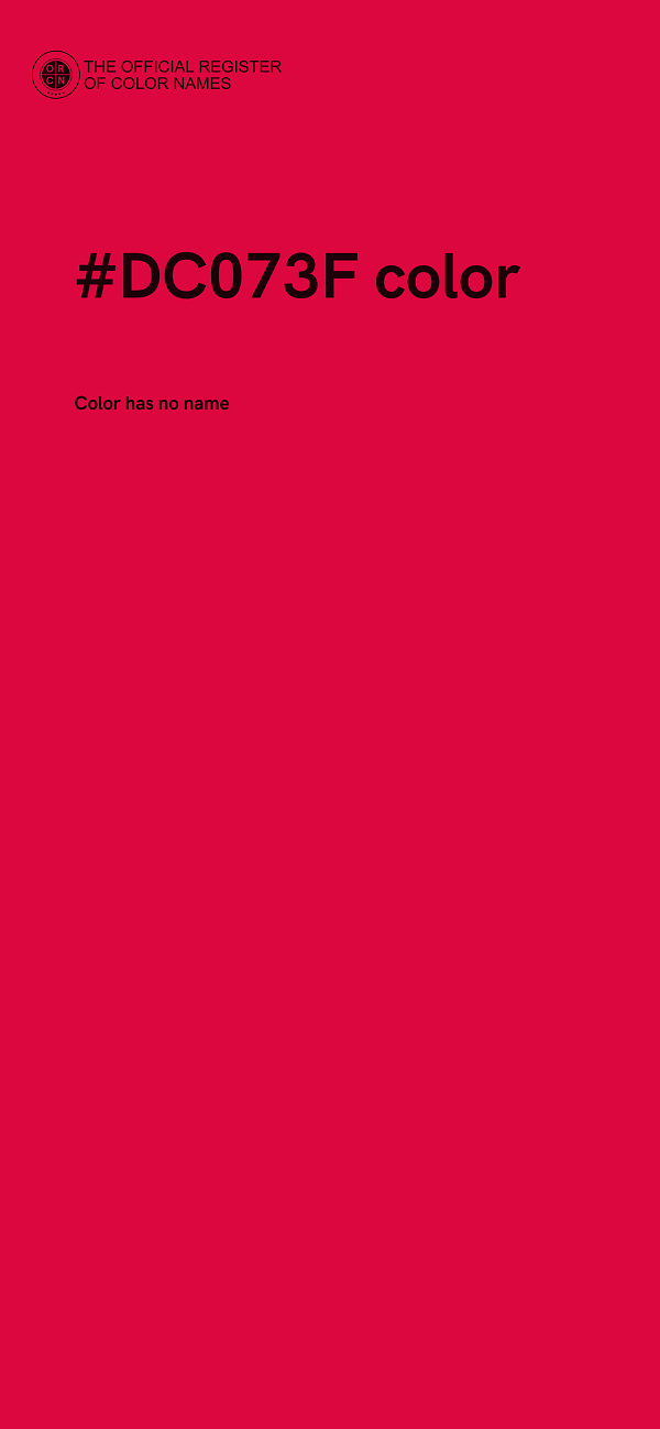 #DC073F color image