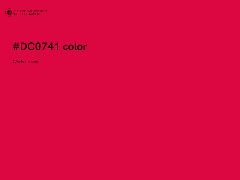 #DC0741 color image