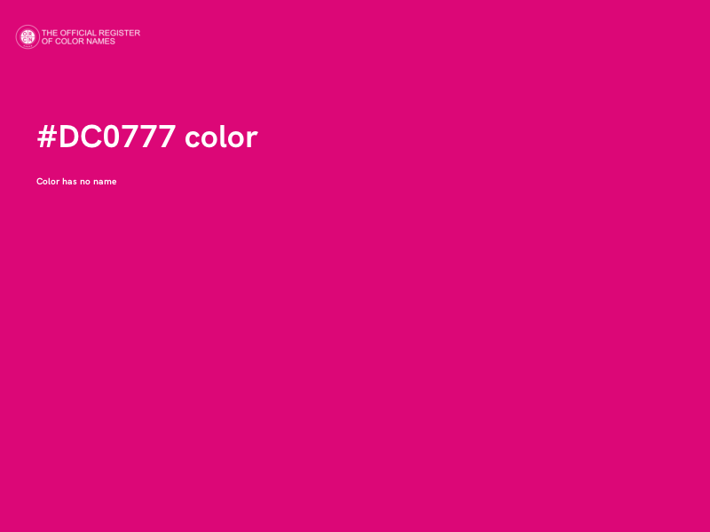 #DC0777 color image