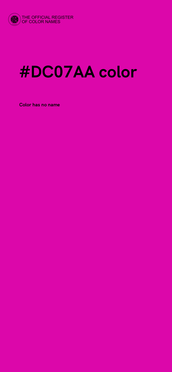 #DC07AA color image