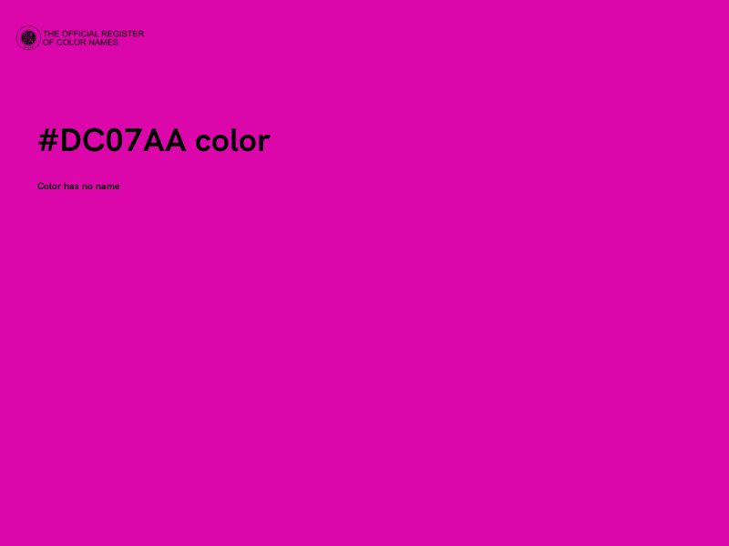 #DC07AA color image
