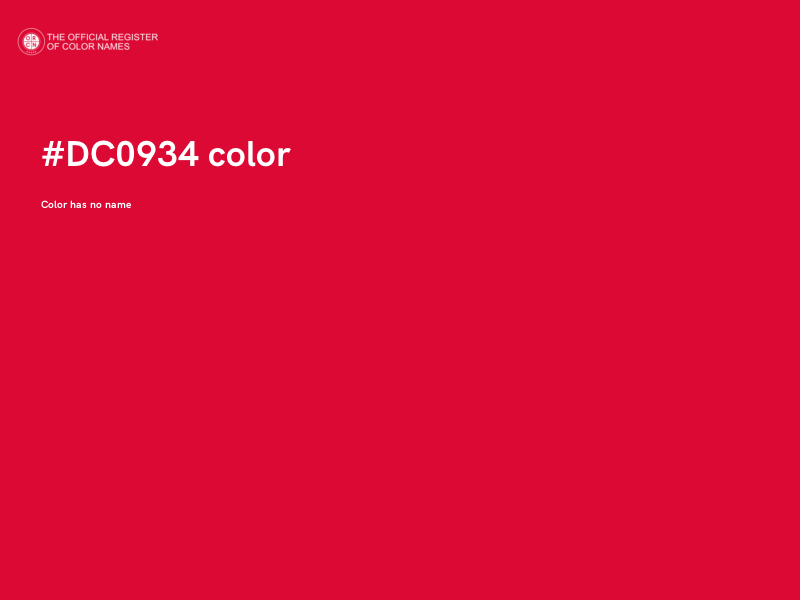 #DC0934 color image