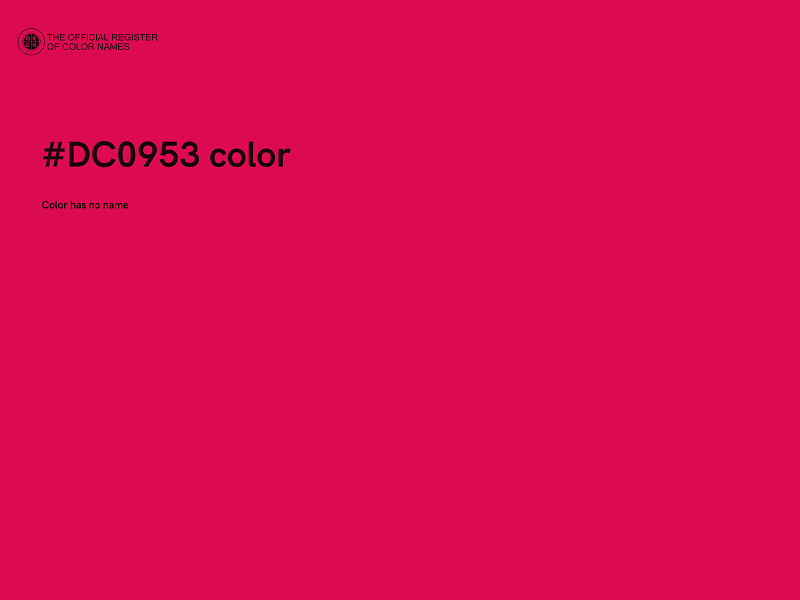 #DC0953 color image