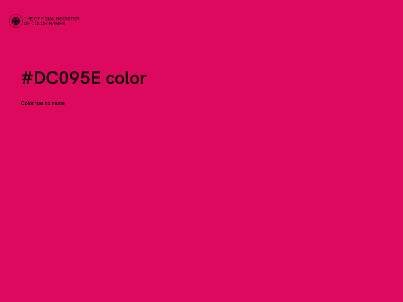 #DC095E color image