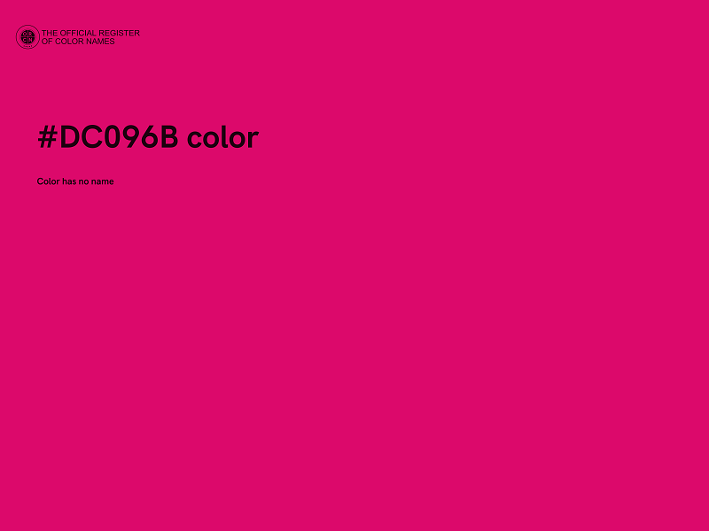 #DC096B color image
