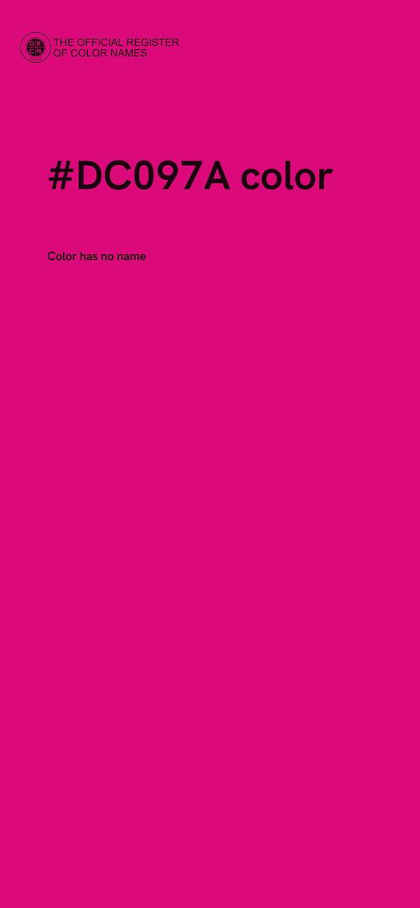 #DC097A color image