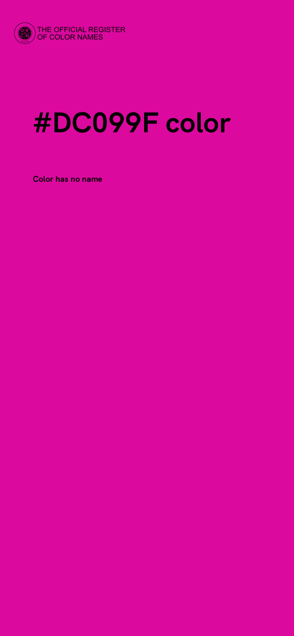 #DC099F color image