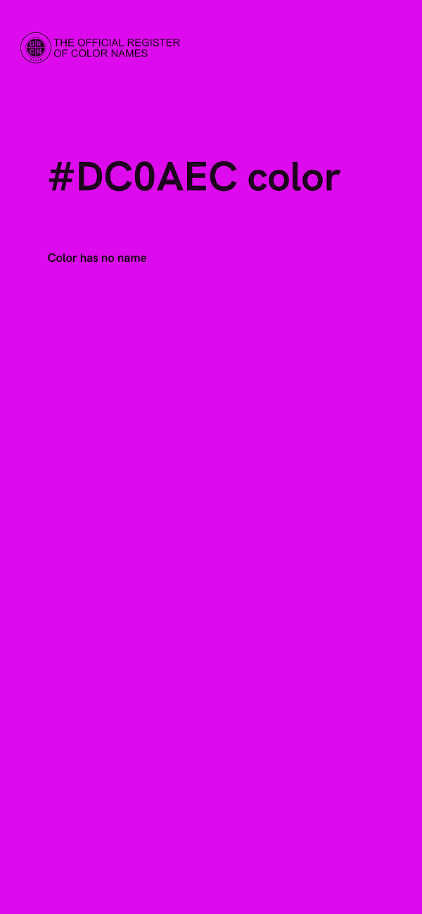 #DC0AEC color image