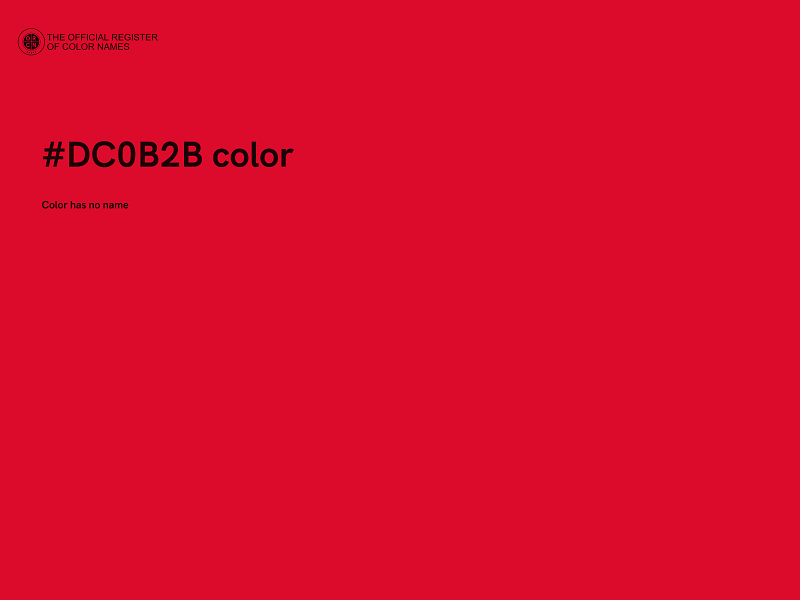 #DC0B2B color image