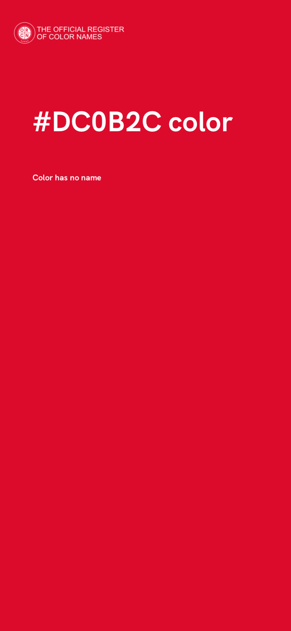 #DC0B2C color image
