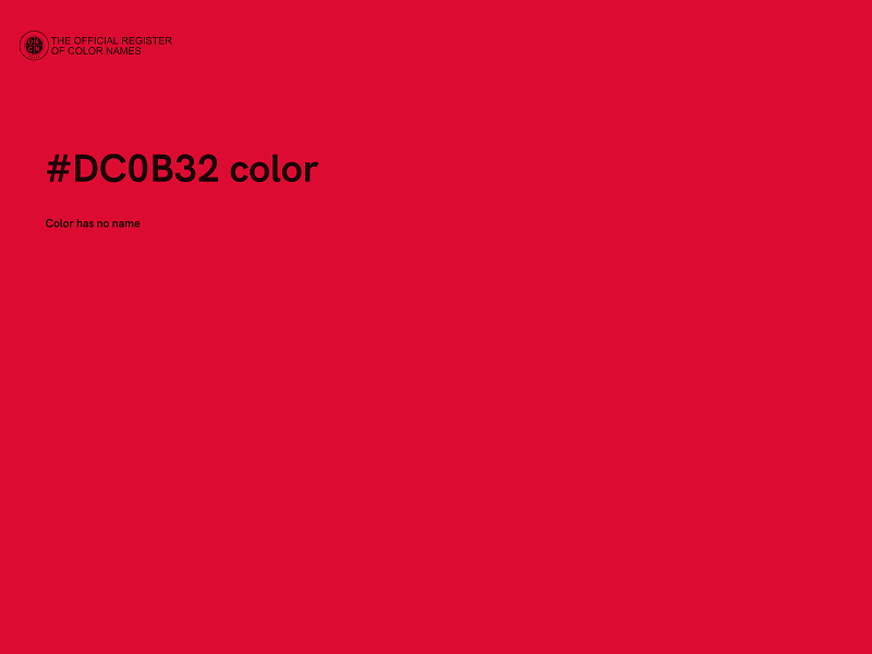 #DC0B32 color image
